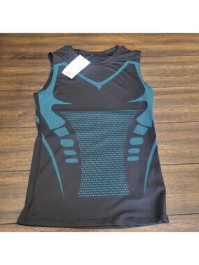 EVOLV Women's Sleeveless Athletic Compression Tank Top Black Blue [COPY] [COPY]